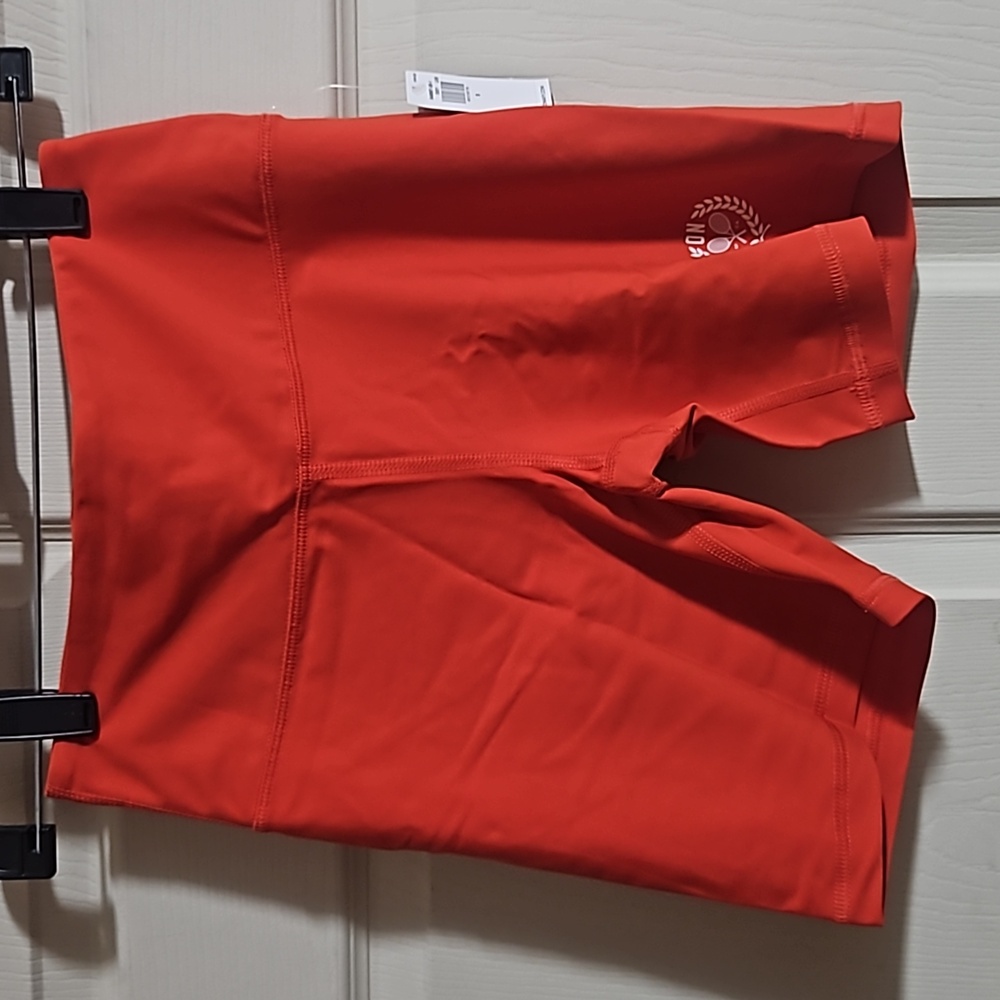 OLD NAVY ACTIVE: POWERSOFT HIGH RISE BIKE SHORT: RED: NEW WITH TAGS: SIZE S